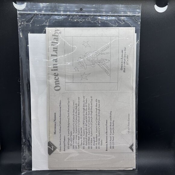 McKenna Ryan Block 3 “Wish Upon a Star” Applique Quilt Sewing Pattern Uncut FF - Picture 3 of 6